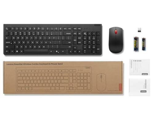 Lenovo Essential Gen 2 Wireless Keyboard and Mouse Combo Lenovo Essential Gen 2 Wireless Keyboard and Mouse Combo